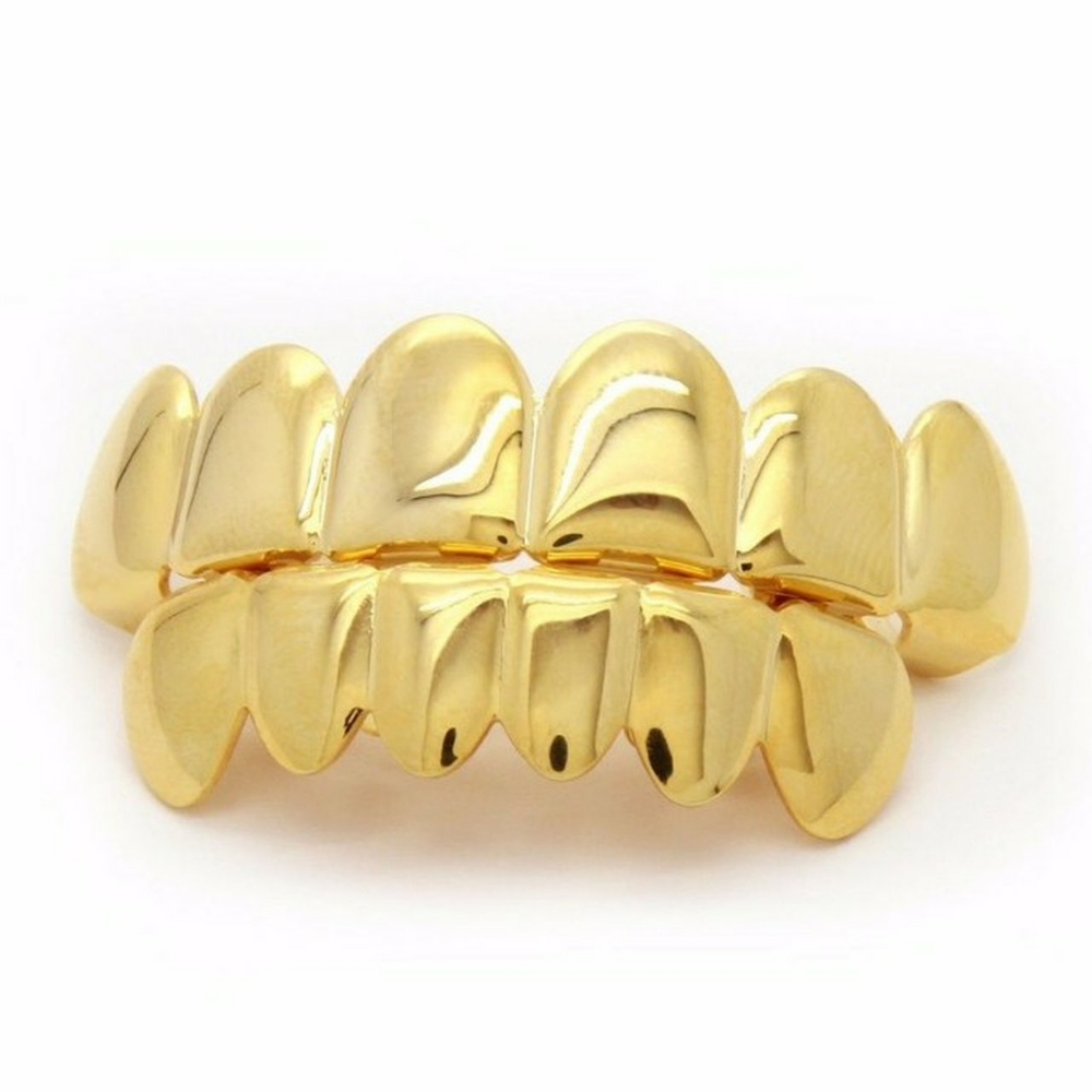 14K Gold Plated Grill Set Top & Bottom